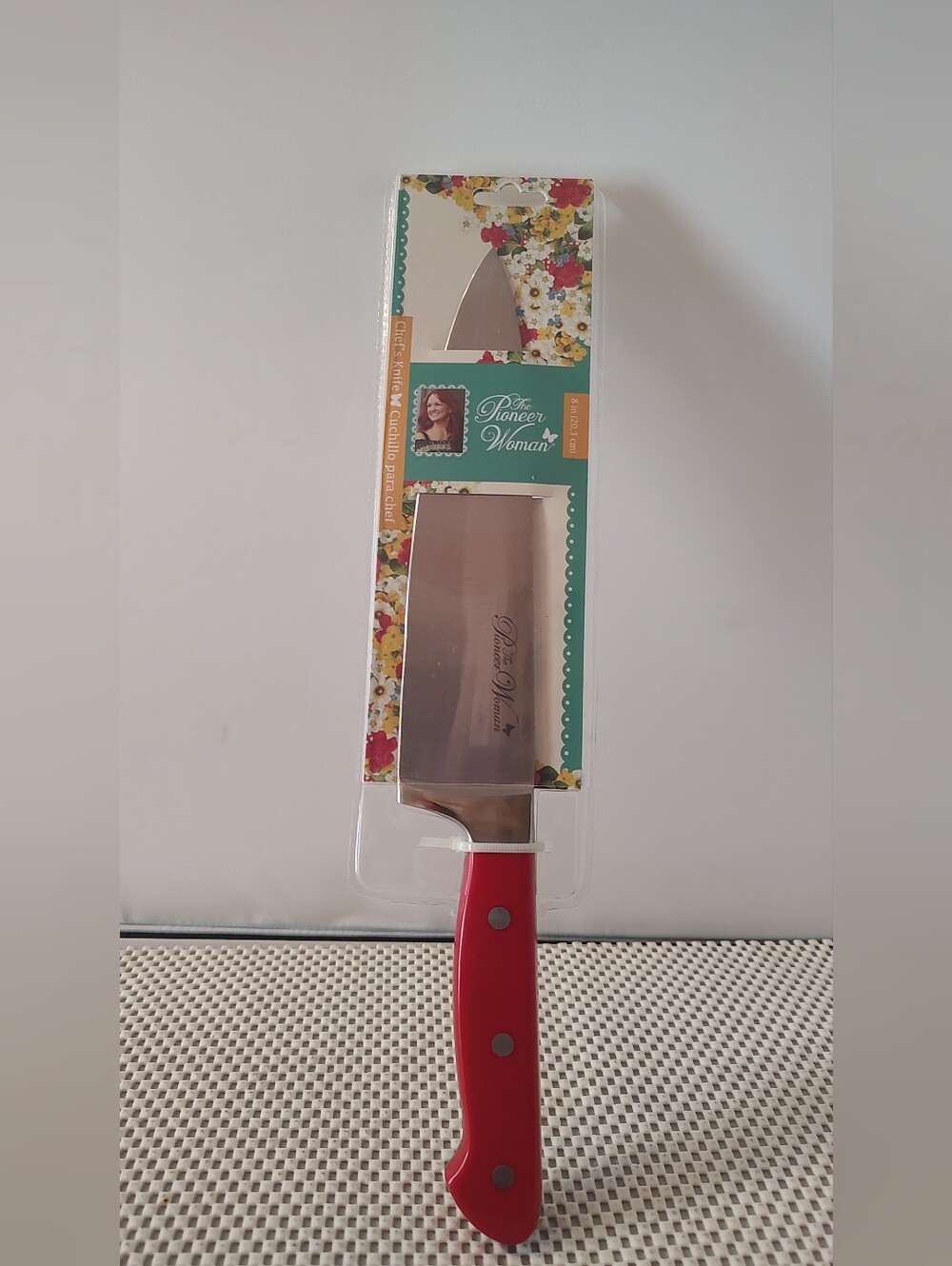 The Pioneer Woman Chef's Knife 8in Stainless Steel Red 2017